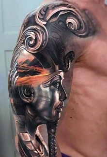 pharaoh 3d tattoo