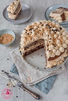 Torcik bananowo-orzechowy - Wypieki Beaty