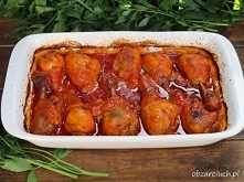 Kurczak pieczony w ketchupie i majonezie