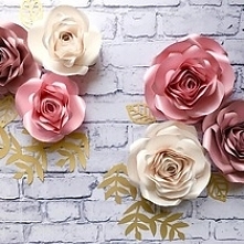 Kwiaty na ścianę, duże kwiaty na ścianę, kwiaty z papieru, papierowe kwiaty, ścianka kwiatowa na ślub, wesele, dekoracje na chrzest święty, dekoracje na komunię świętą, kwiaty n...