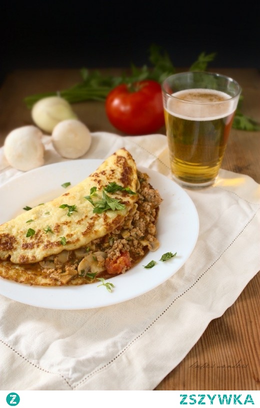 Potato pancakes with meat sauce