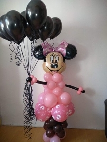 Myszka Minnie...Balonowa dekoracja dla dziewczynek...
