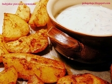 Indyjskie pieczone ziemniaki z sosem czosnkowym
