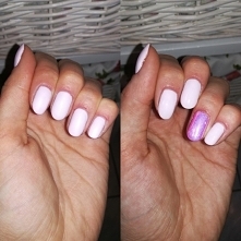 Wczoraj matowe, a dzisiaj już błyszczące i oczywiście syrenka :3 Czy wiecie dlatego Top Mat Total no wipe od semilac tak się brudzi szczególnie na jasnych kolorach?