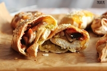 Chińskie bułeczki z kurczakiem