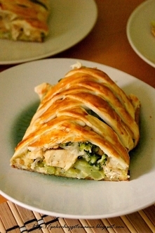 Ciasto francuskie z kurczak...