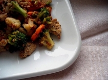 kasza gryczana z musztardą francuską. banał.