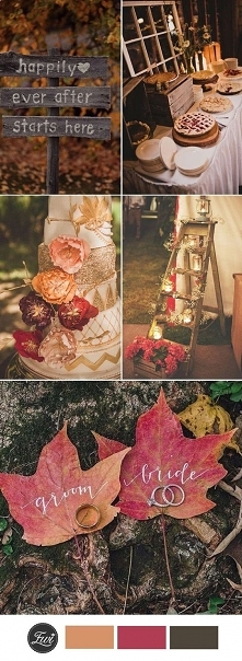 Inspiracje na jesienny ślub...
