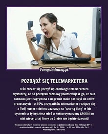 pozbądź się telemarkietera