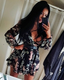 Sukienka kwiaty print od pocahontaas87 z 3 sierpnia - najlepsze stylizacje i ciuszki