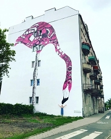 Mural przy ulicy Krakowskiej we Wrocławiu.