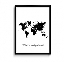 Mapa świata plakat