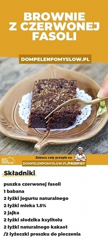 Brownie z czerwonej fasoli