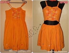 przeróbka sukienki diy