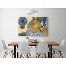 ANTYMATERIA - NOWOCZESNY OBRAZ NA PŁÓTNIE - 120X80 CM