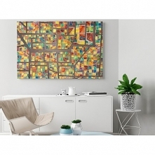 SZKIEŁKO I OKO - NOWOCZESNY OBRAZ NA PŁÓTNIE - 120X80 CM