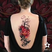 Mały książę i róża. Niepodległe Studio Tatuażu Mokotusz mokotusz.pl