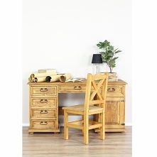 woskowane biurko z litego d...