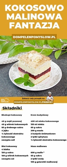 Kokosowo-malinowa fantazja