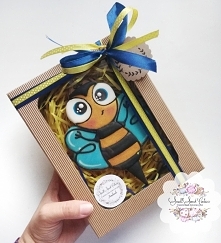 Pudełko padarunkowe z pierniczkiem. Idealne na prezent. Więcej na FB: Small Sweet Cookies