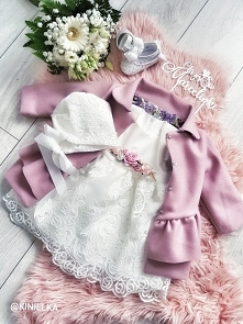 ubranko na chrzest święty dziewczynka sukienka