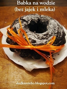 Kakaowa babka na wodzie (bez jajek, bez mleka)