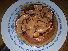 Omlet z mandarynką i syropem daktylowym :)