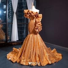 Wróżka Kwiatowa Szampan Sukienki Wieczorowe 2020