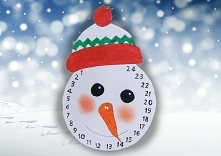 Kalendarz adwentowy dla dzieci - darmowy szablon