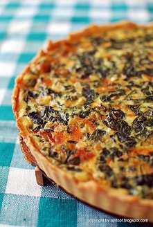 Kisz (quiche) serowo-szpina...