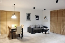 Żaluzje bambusowe na dużych oknach 

Żaluzje Nasze Domowe Pielesze