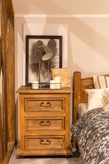 woskowane szafki nocne z li...