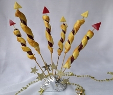 Wystrzałowe race lub fajerwerki – czyli przekąski z ciasta francuskiego