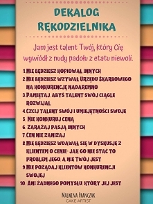 dekalog rękodzielnika