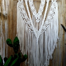 Makrama ecru dekoracja boho...