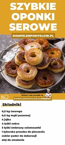 Przepis na szybkie oponki serowe