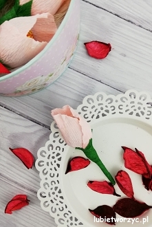 Tutorial prezentujący sposób tworzenia ślicznego upominku w postaci flower boxa - z lizakowymi różami w środku :)