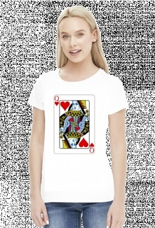 Koszulki dla par dama kier walentynki