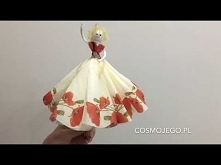 Baletnica w długiej spódnicy - ozdoba i zabawka - zrób to sam