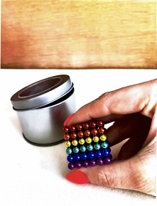 KULKI KLOCKI MAGNETYCZNE NEOCUBE 216szt. 5mm KOLOR