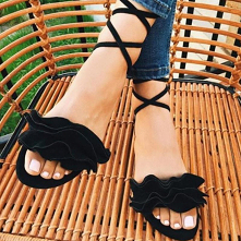 GLADIATORKI KOBIECE WIĄZANE ZAMSZOWE WIOSENNE