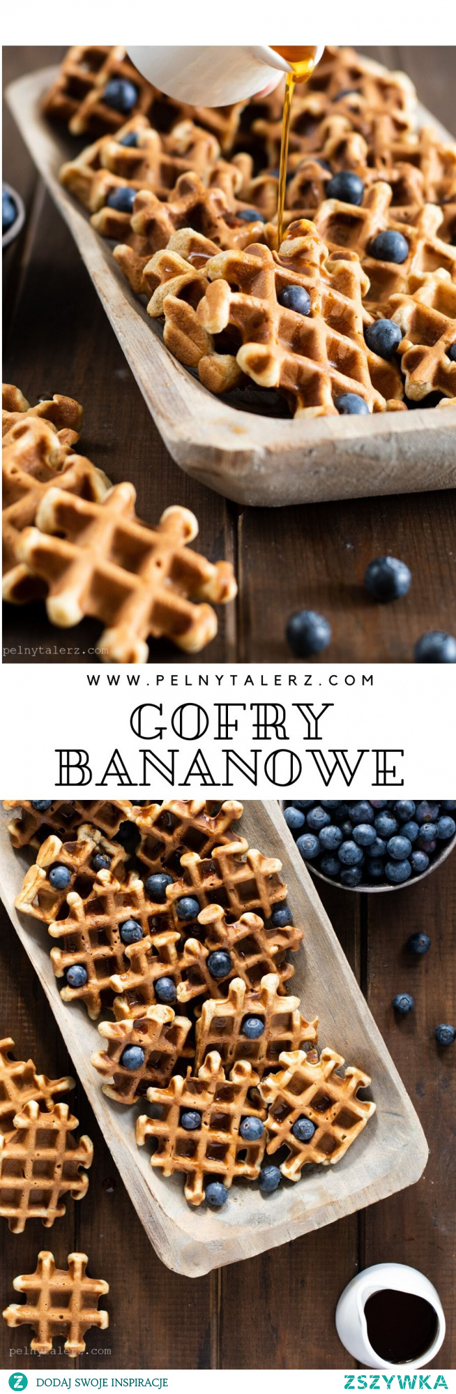 Zamiast wyrzucać banany z brązowymi plamkami, zrób z nich coś pysznego np. gofry bananowe.

Przepis na blogu pelnytalerz.com - link w komentarzu