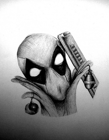 Deadpool szkic.