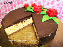 Tort   na  zimno  z  masłem  orzechowym