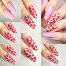 Jak zrobić paznokcie w truskawki - tutorial krok po kroku ;)