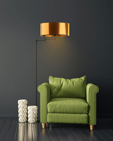 Czarna lampa podłogowa z regulacją CANCUN MIRROR spełnia wszystkie kryteria nowoczesnego wzornictwa a jej unikalny wygląd i konstrukcja idealnie wkomponuje się w prawie każdą ko...