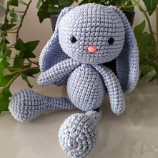 IG: my.bunny_handmade
niebieski króliczek wypełniony kulką silikonową z bezpiecznie mocowanymi oczkami i noskiem #mybunny #handmade #maskotka #przytulanka #dladzieci #prezentnar...