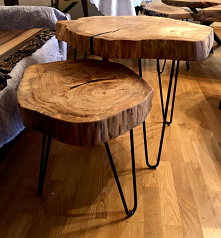 Stoliki wykonane własnoręcznie z prawdziwego drewna
