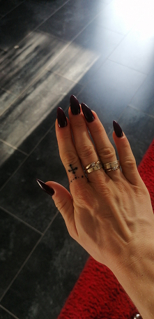 #pazurki #bordo #sama w domu 7.11