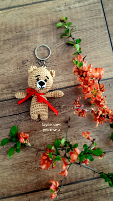 breloczek z włóczki - handmade